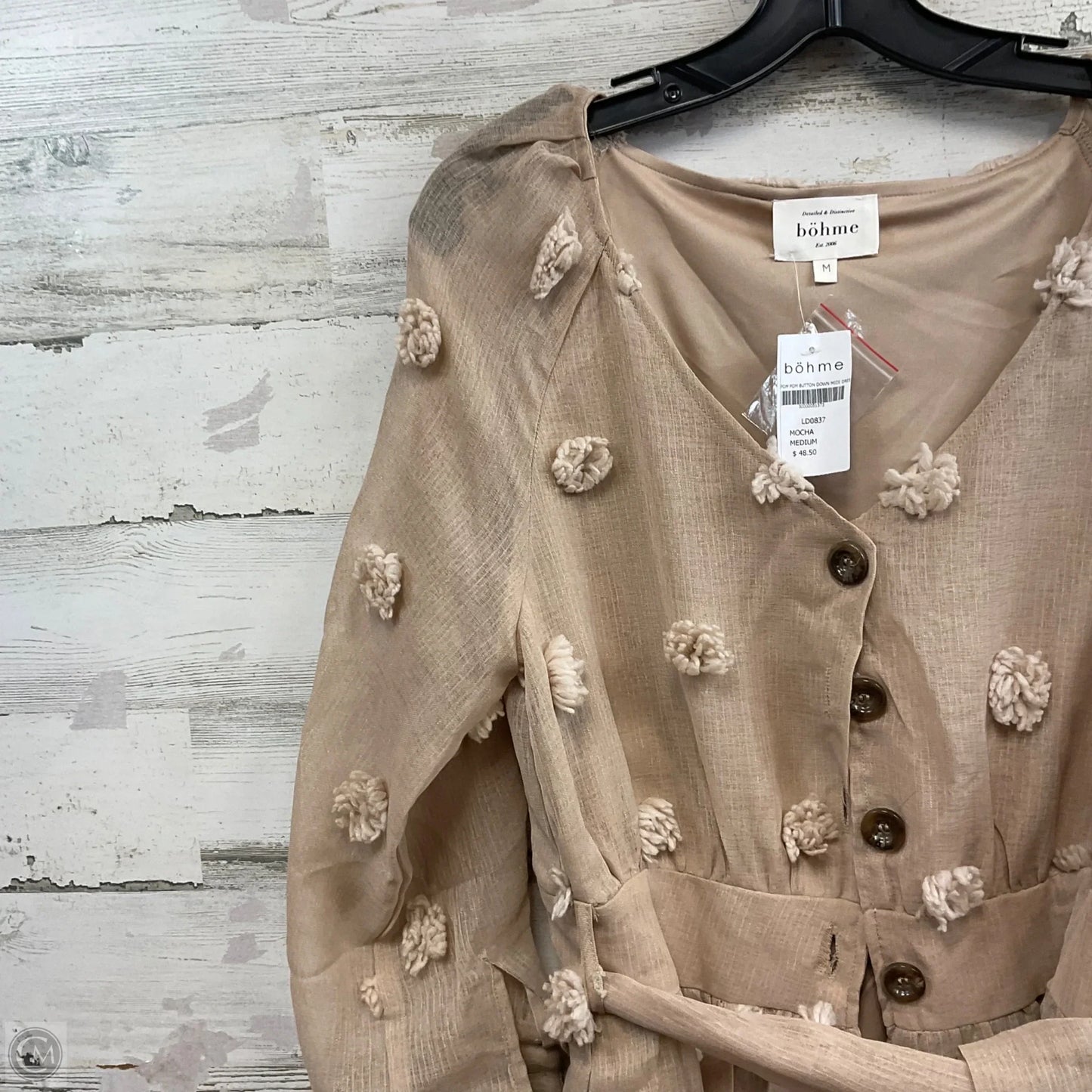 Dress Casual Midi By Bohme In Brown, Size: M