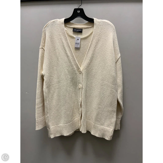 Sweater Cardigan By Lane Bryant In Cream, Size: 1x