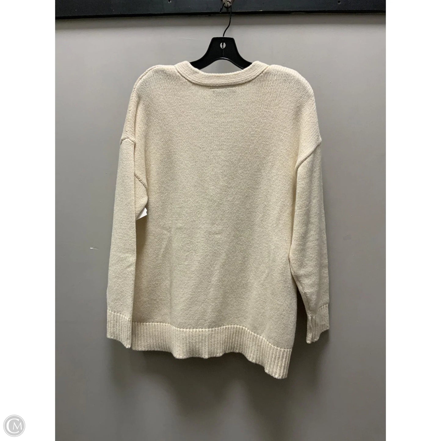 Sweater Cardigan By Lane Bryant In Cream, Size: 1x