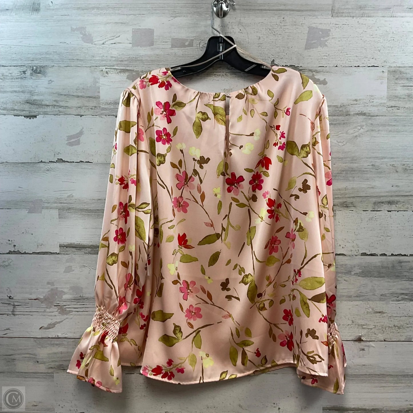 Blouse Long Sleeve By Cece In Pink, Size: 1x