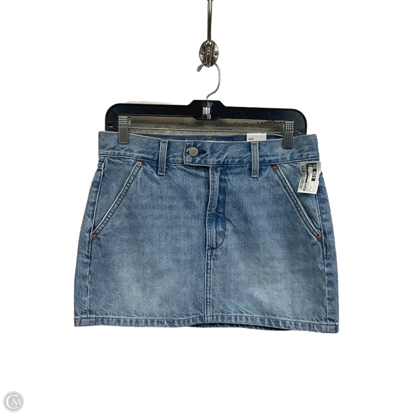 Skirt Mini & Short By Aritzia In Blue Denim, Size: 2