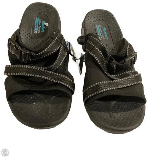 Sandals Flats By Skechers In Black, Size: 9