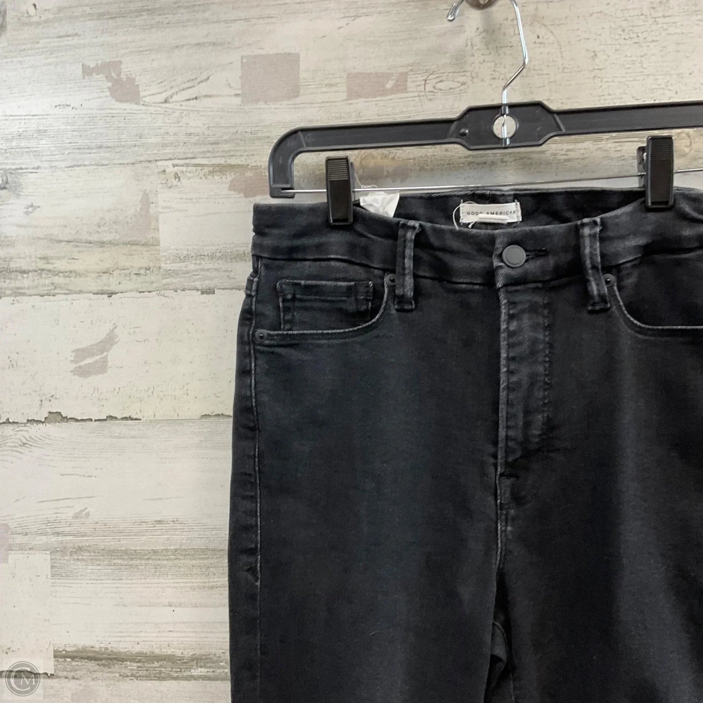Jeans Skinny By Good American In Black Denim, Size: 6