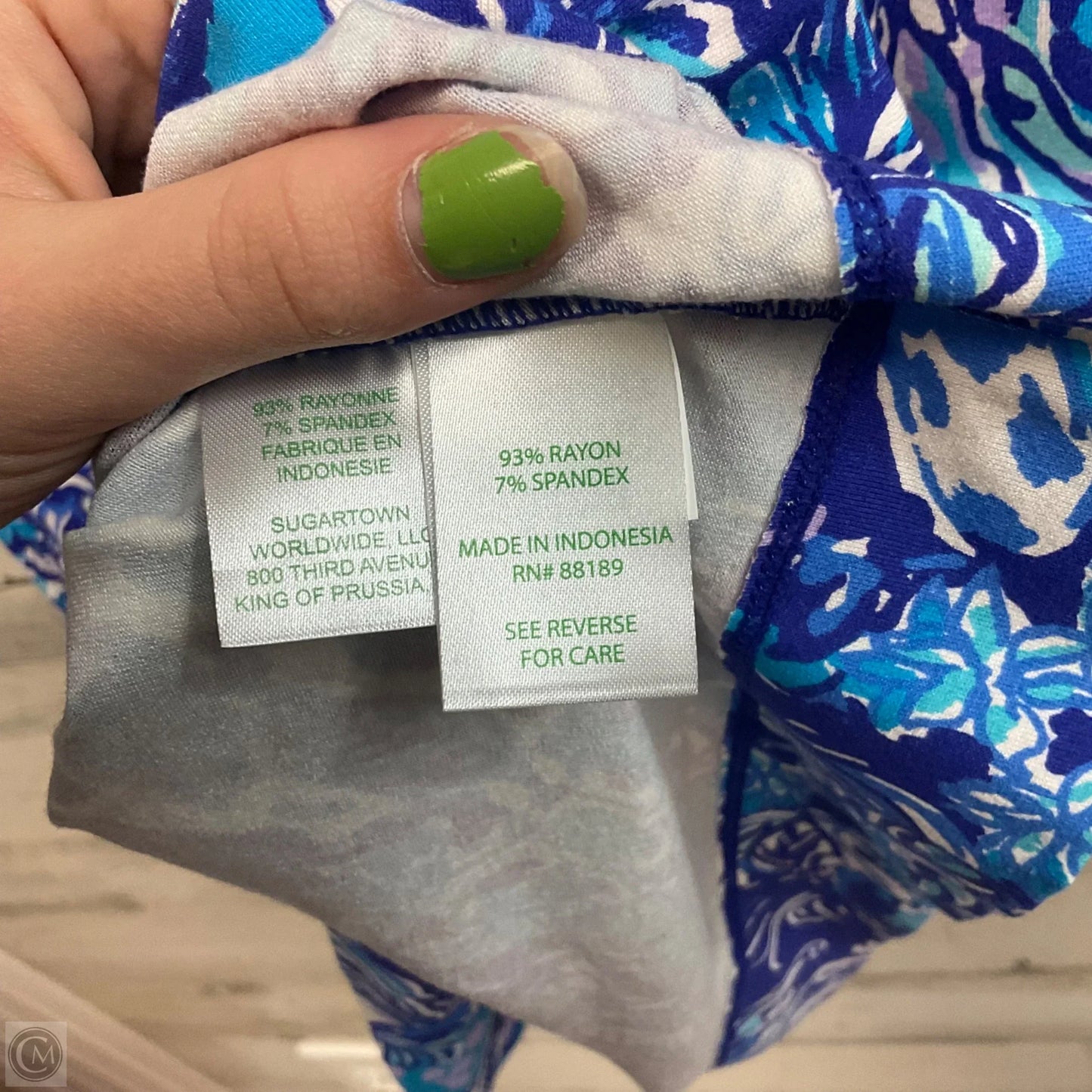 Dress Casual Short By Lilly Pulitzer In Blue, Size: L