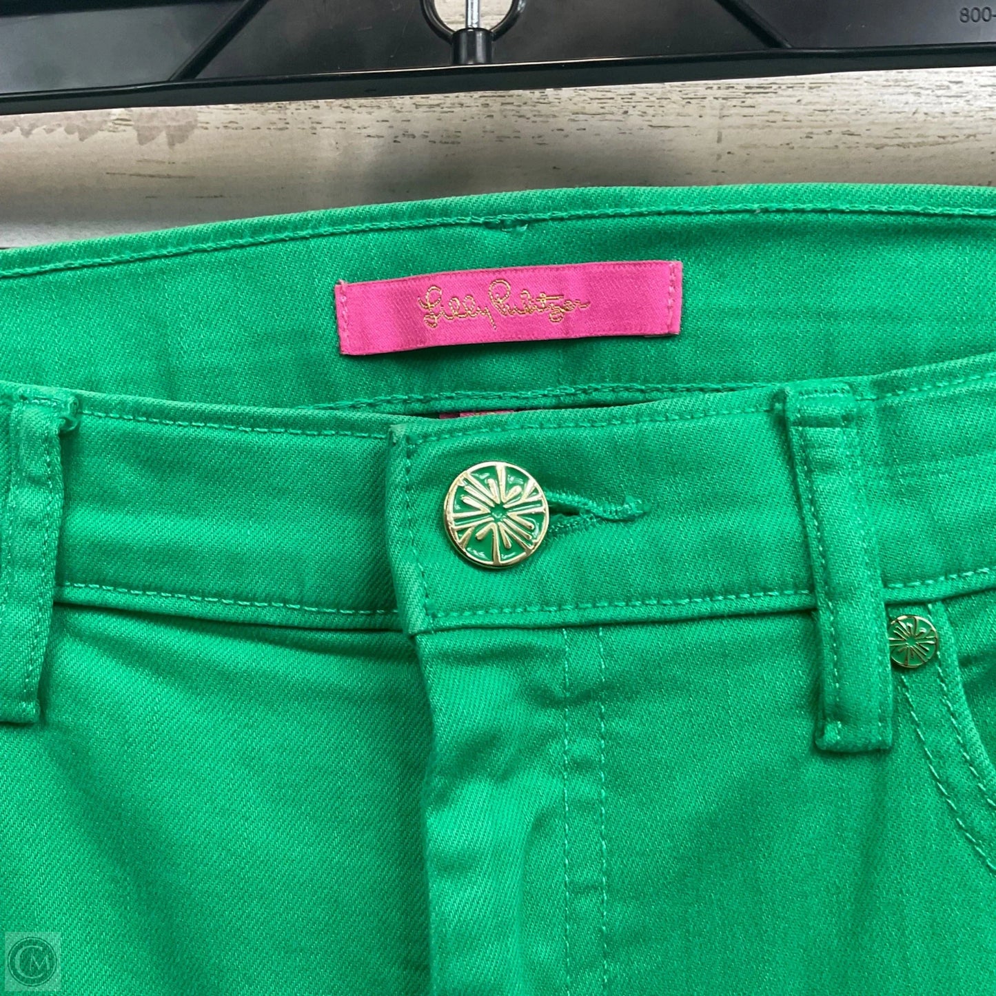 Jeans Straight By Lilly Pulitzer In Green Denim, Size: 12