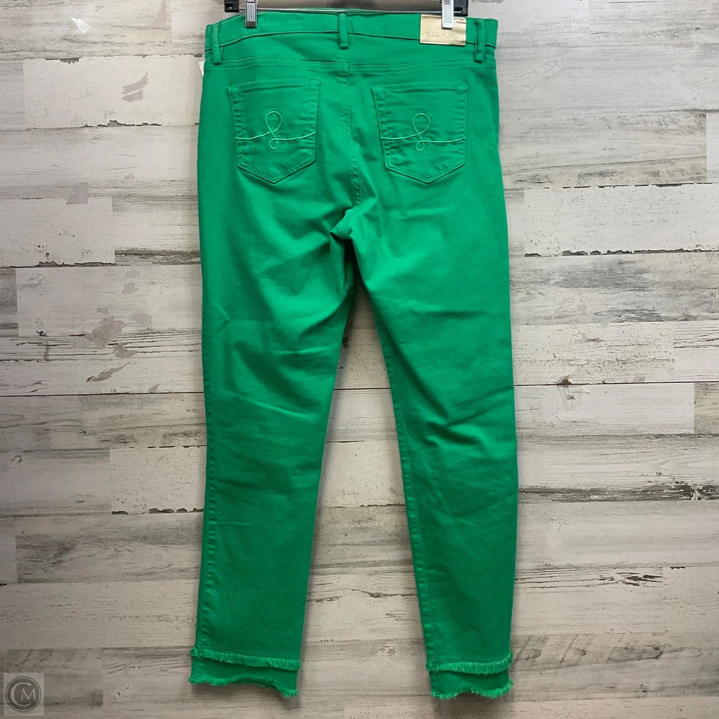 Jeans Straight By Lilly Pulitzer In Green Denim, Size: 12