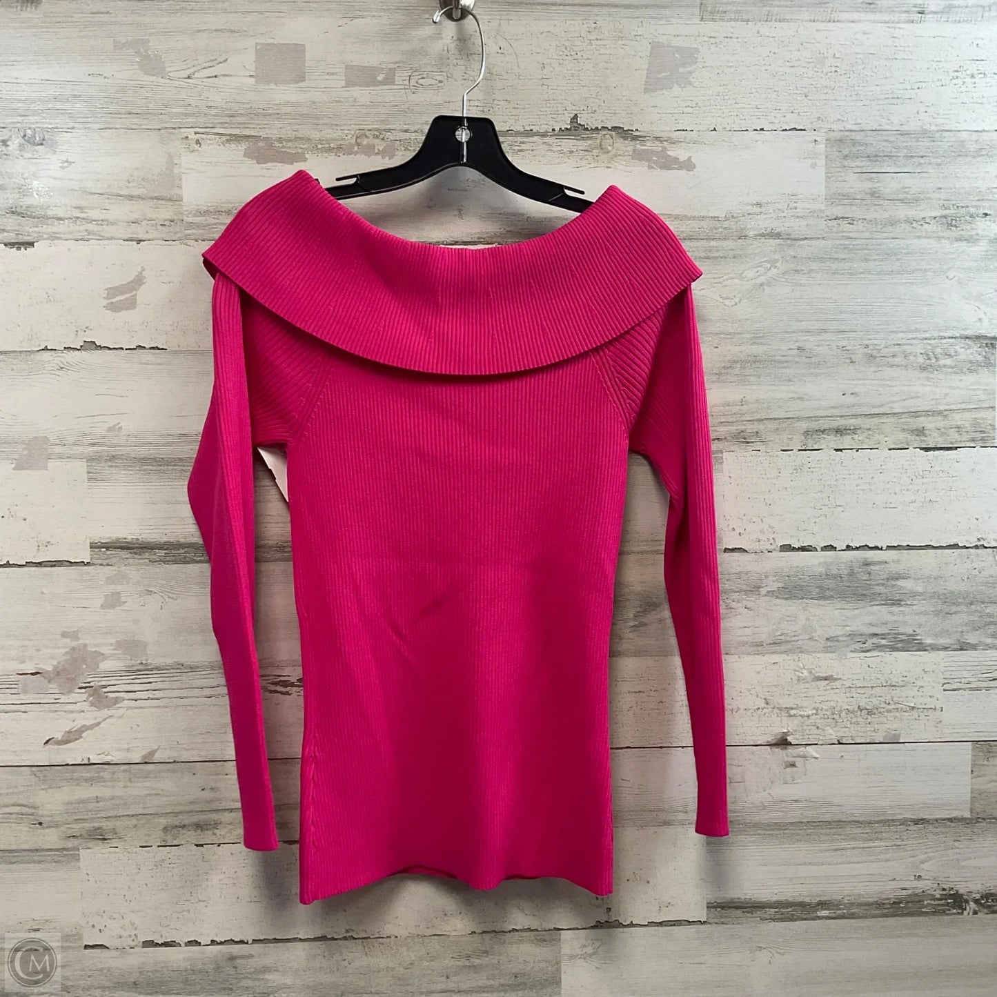 Top Long Sleeve By Michael By Michael Kors In Pink, Size: L