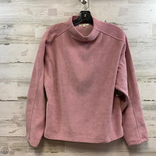 Top Long Sleeve By Madewell In Pink, Size: M