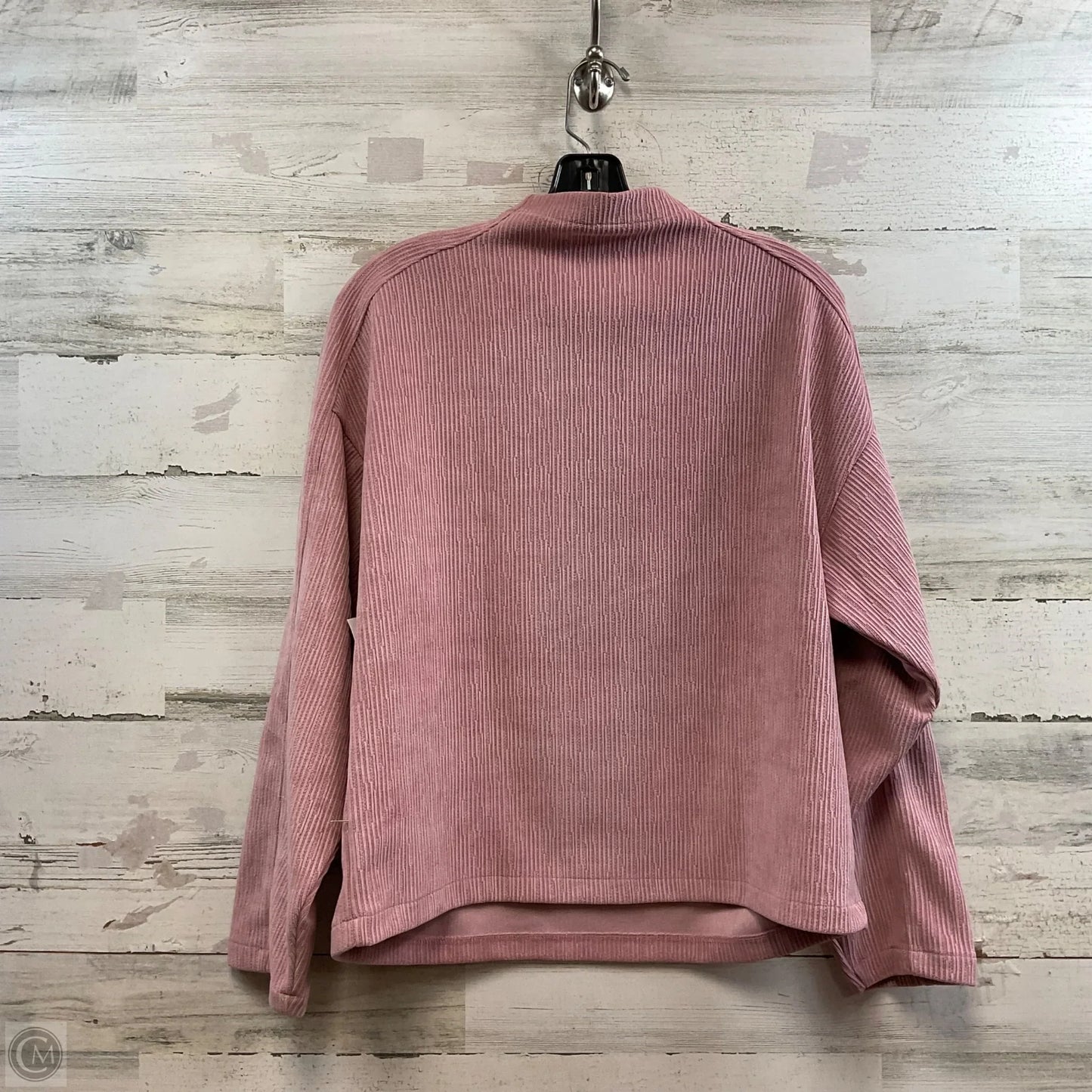 Top Long Sleeve By Madewell In Pink, Size: M