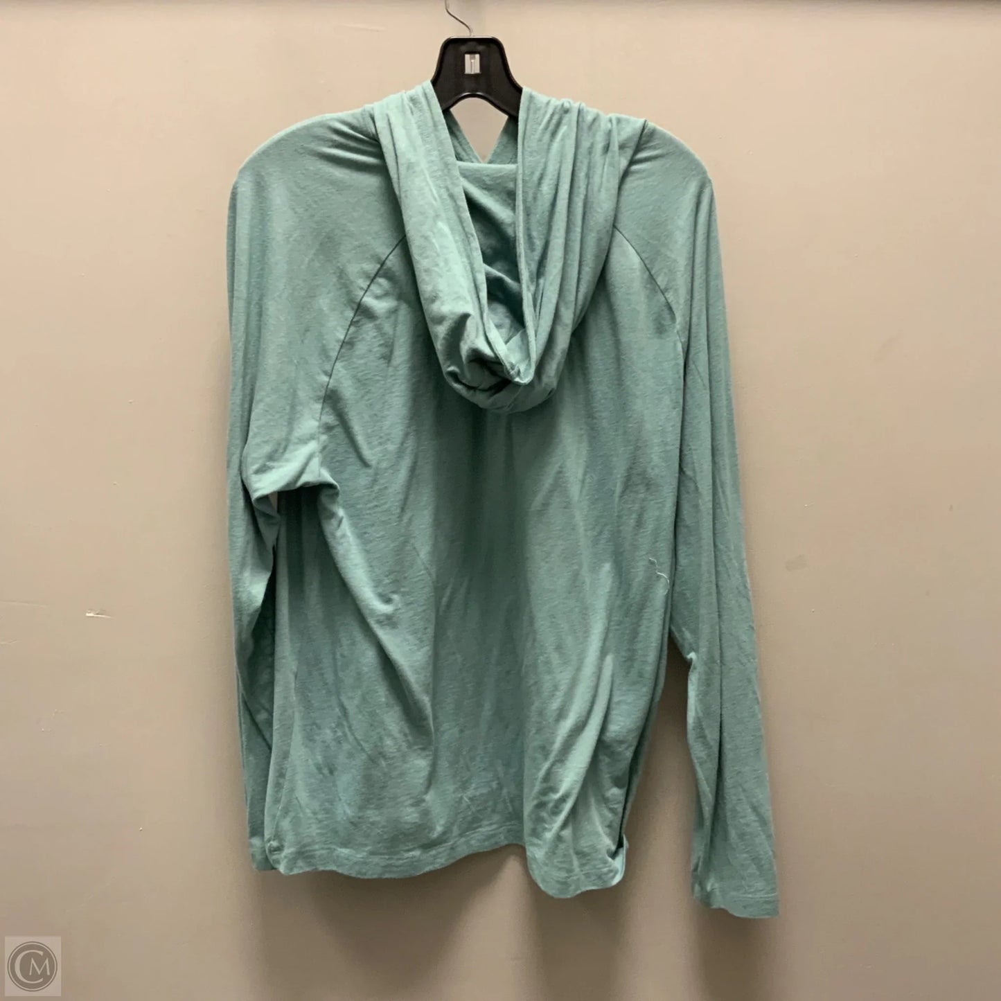 Athletic Top Long Sleeve Hoodie By Alo In Green, Size: L