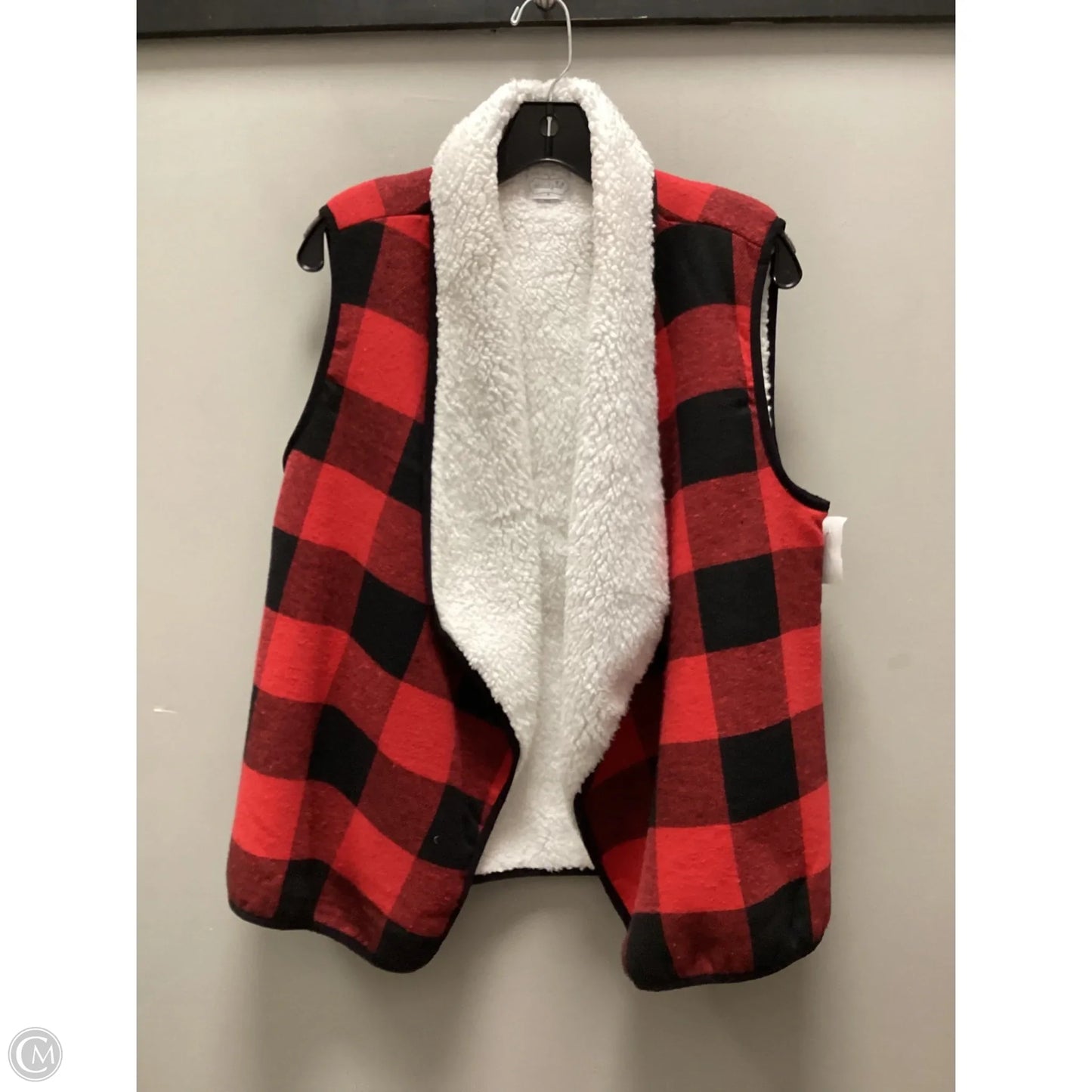 Vest Fleece By Mudpie In Red, Size: Osfm
