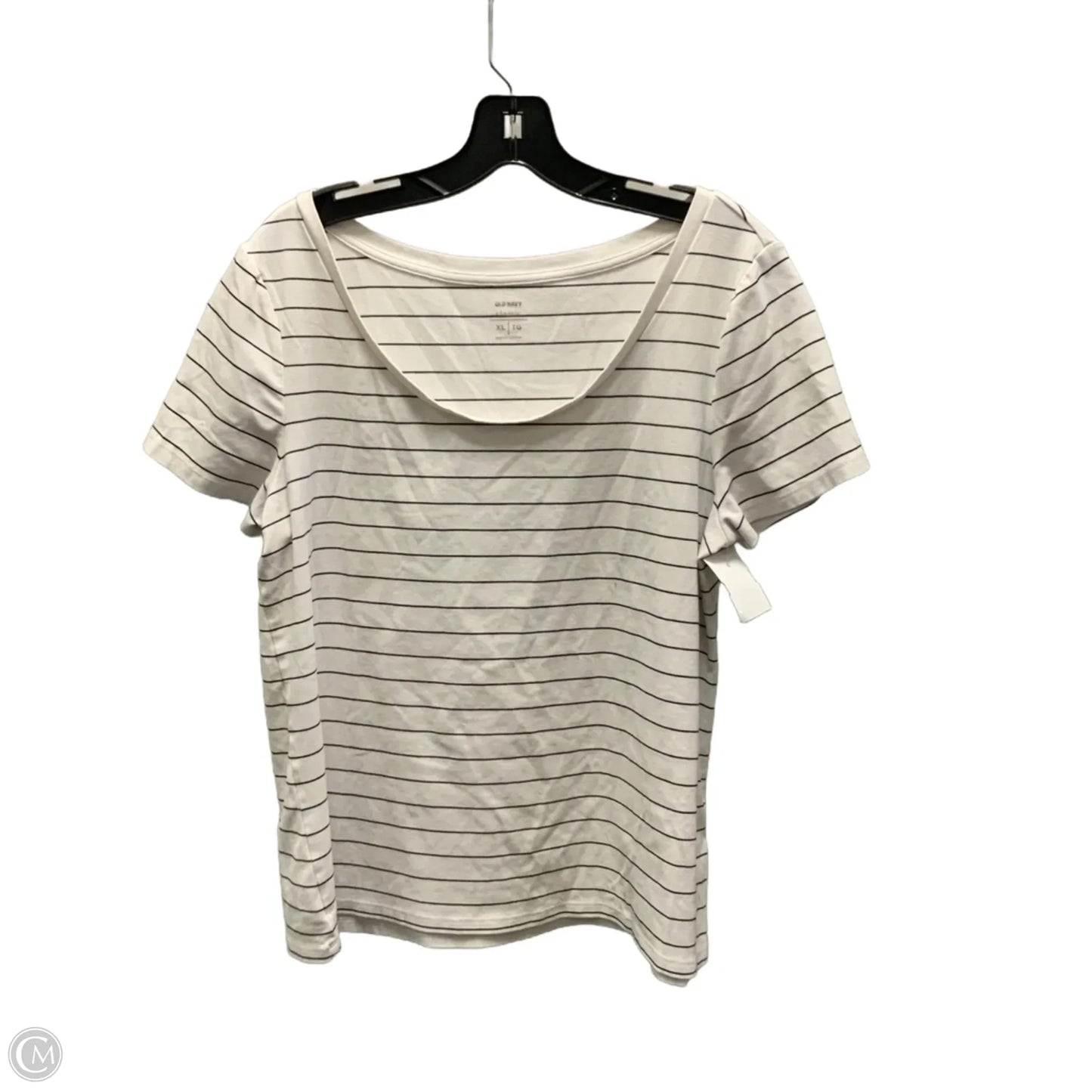 Top Short Sleeve Basic By Old Navy In White, Size: Xl
