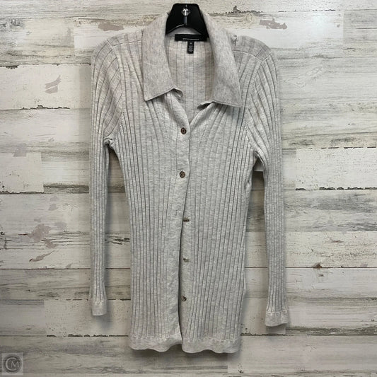 Sweater Cardigan By White House Black Market In Grey, Size: M