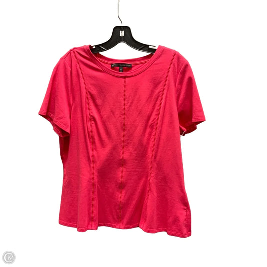 Top Short Sleeve By White House Black Market In Pink, Size: Xl