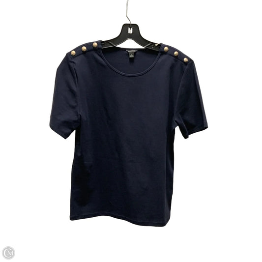 Top Short Sleeve By Ann Taylor In Blue, Size: Xl