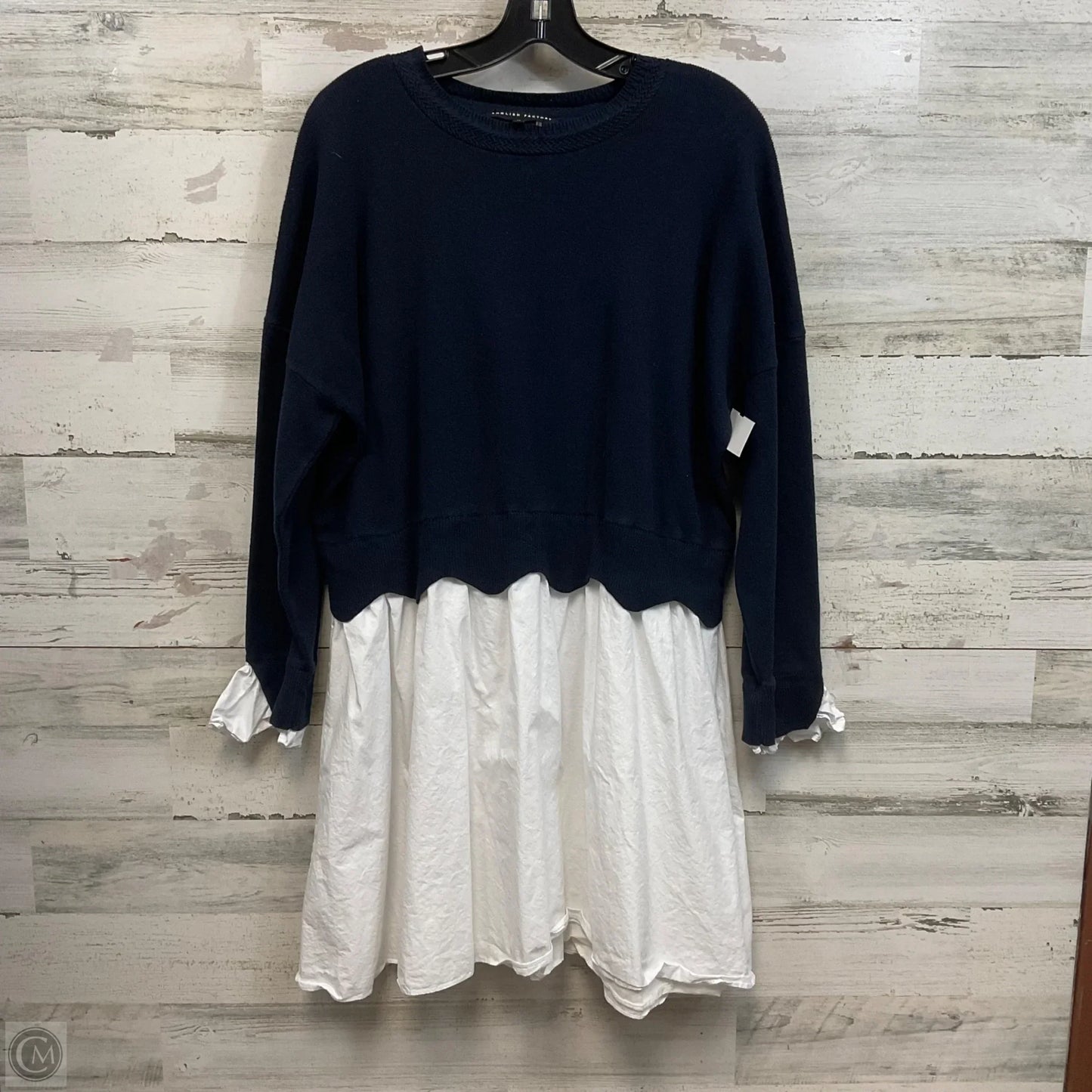 Dress Casual Short By English Factory In Blue, Size: 1x