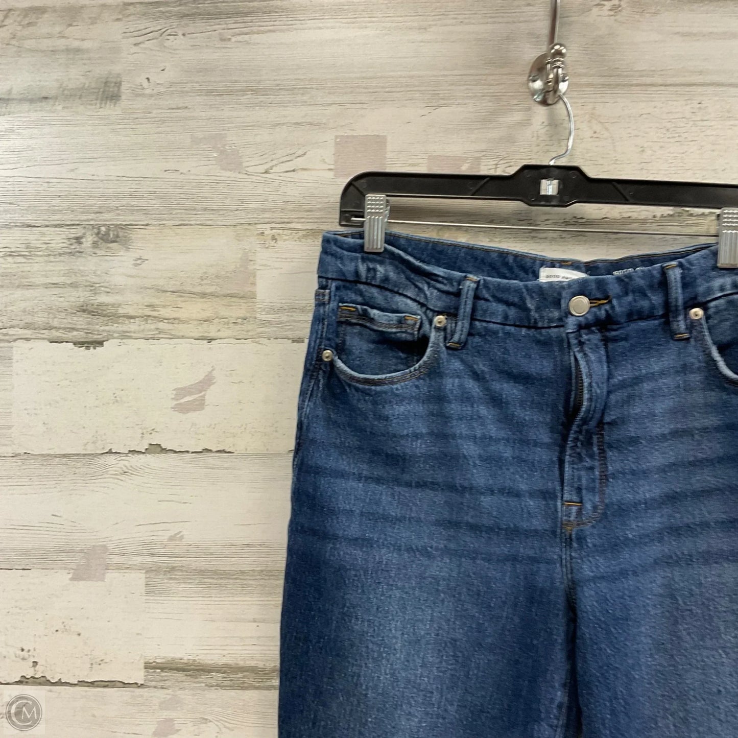 Jeans Boot Cut By Good American In Blue Denim, Size: 12