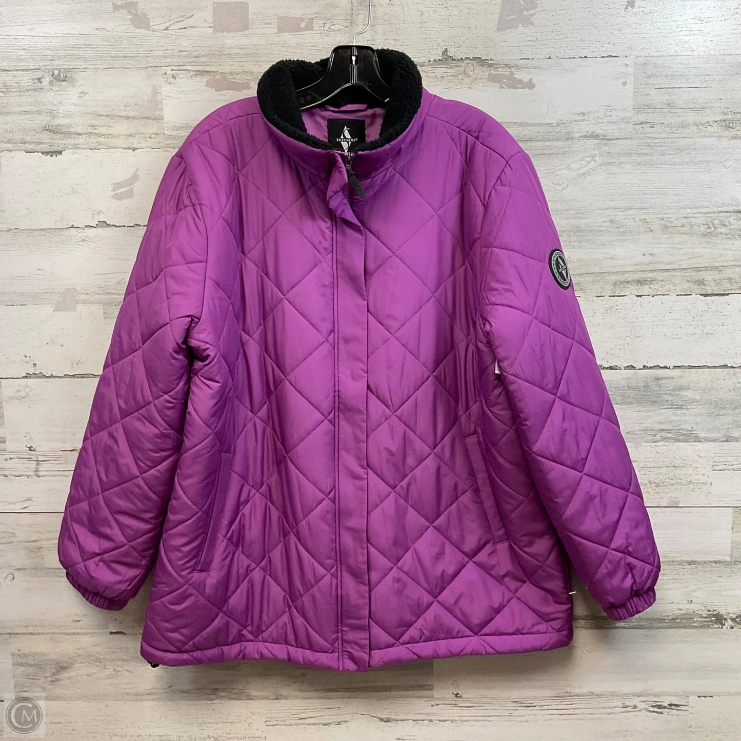 Jacket Puffer & Quilted By Skechers In Purple, Size: Xl