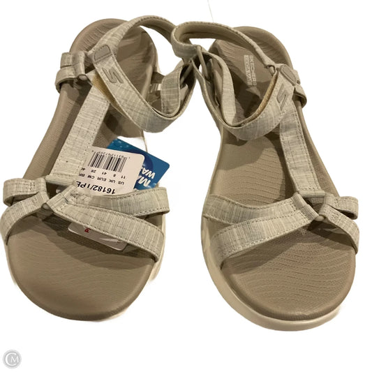 Sandals Flats By Skechers In Grey, Size: 11