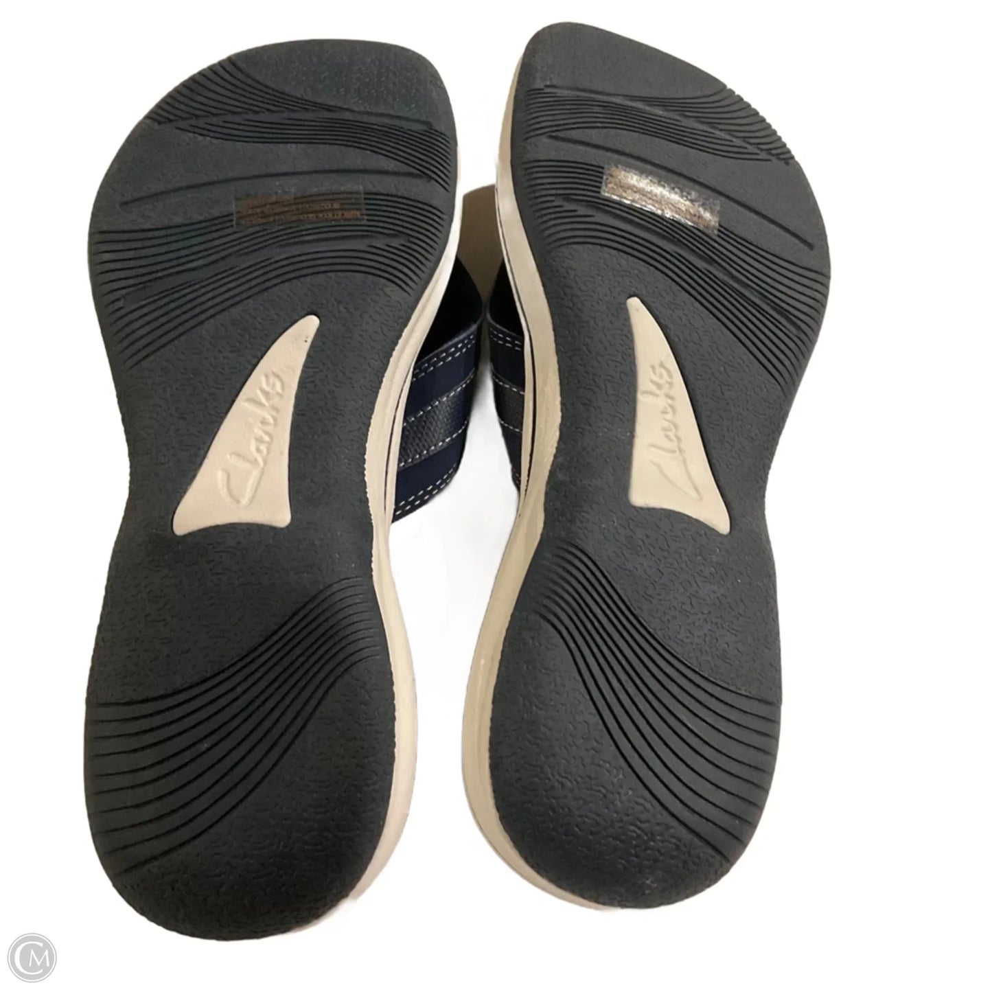 Sandals Flip Flops By Clarks In Blue, Size: 10