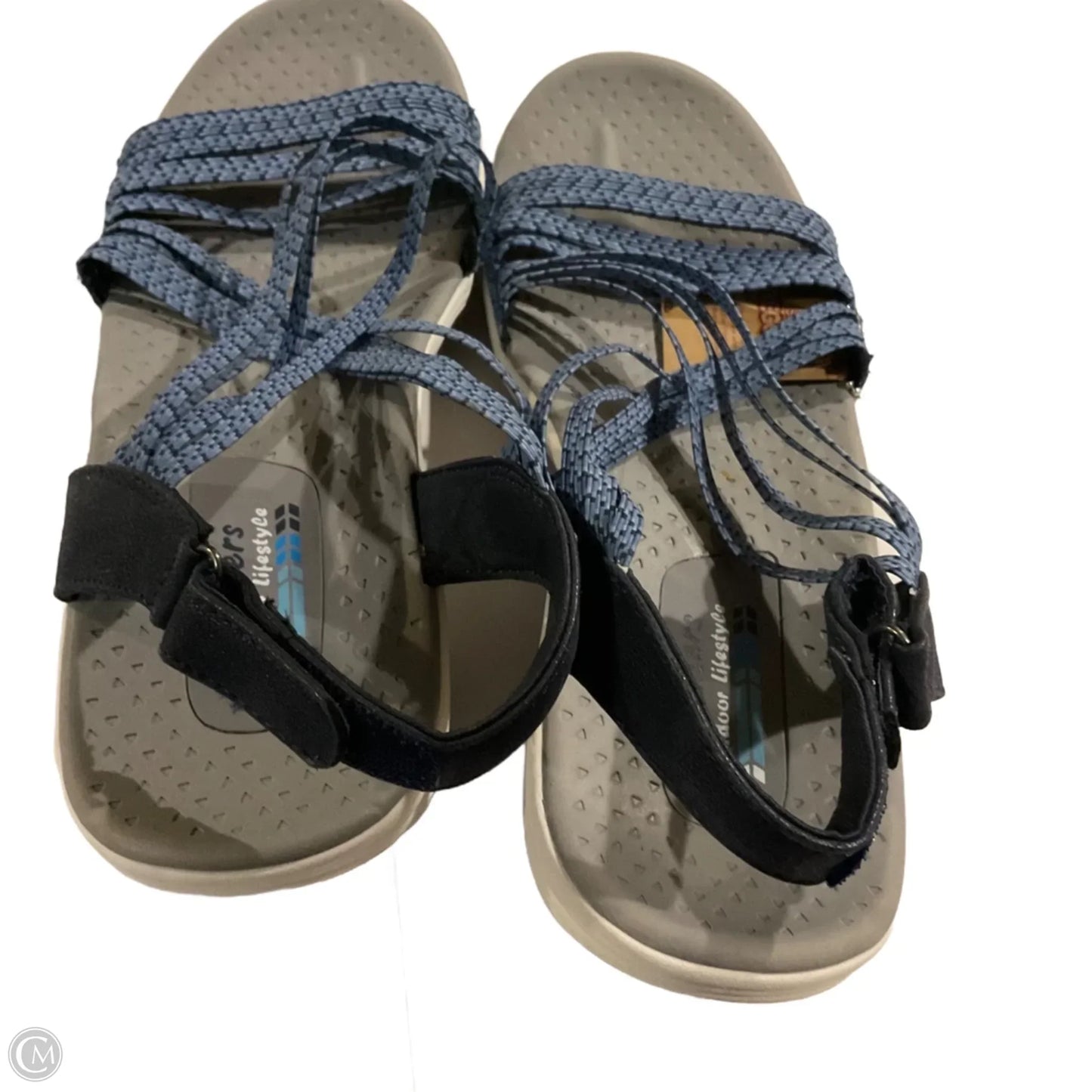 Sandals Flats By Skechers In Blue, Size: 11