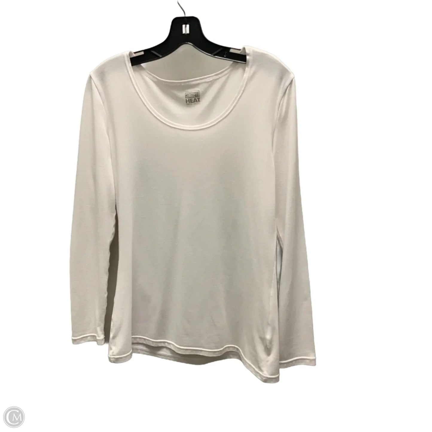 Athletic Top Long Sleeve Crewneck By 32 Degrees In White, Size: L