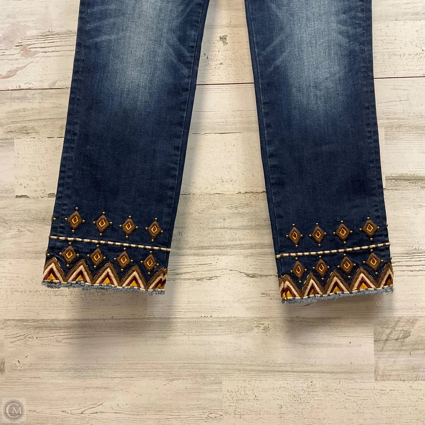 Jeans Cropped By Driftwood In Blue Denim, Size: 10