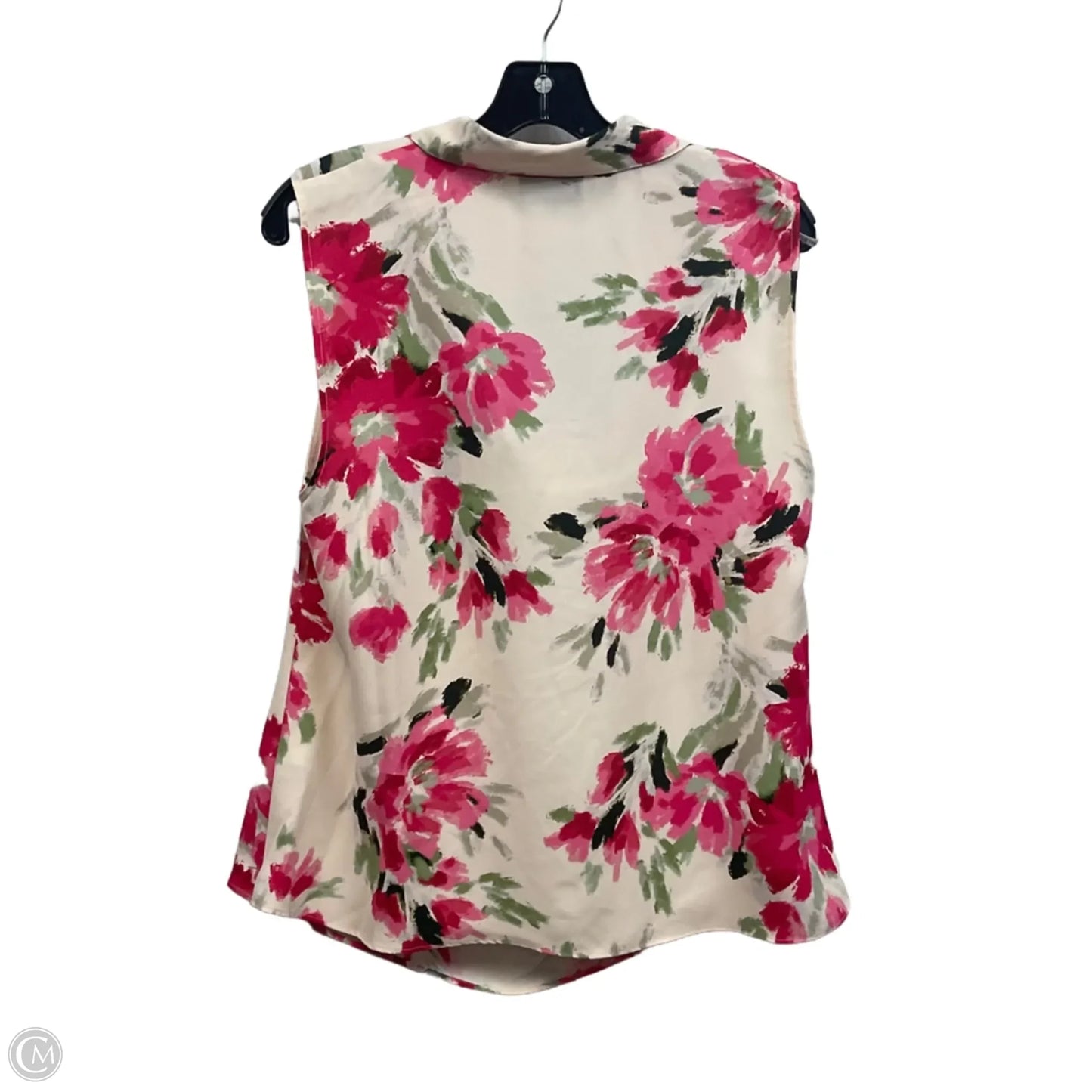 Blouse Designer By Halston In Pink, Size: L