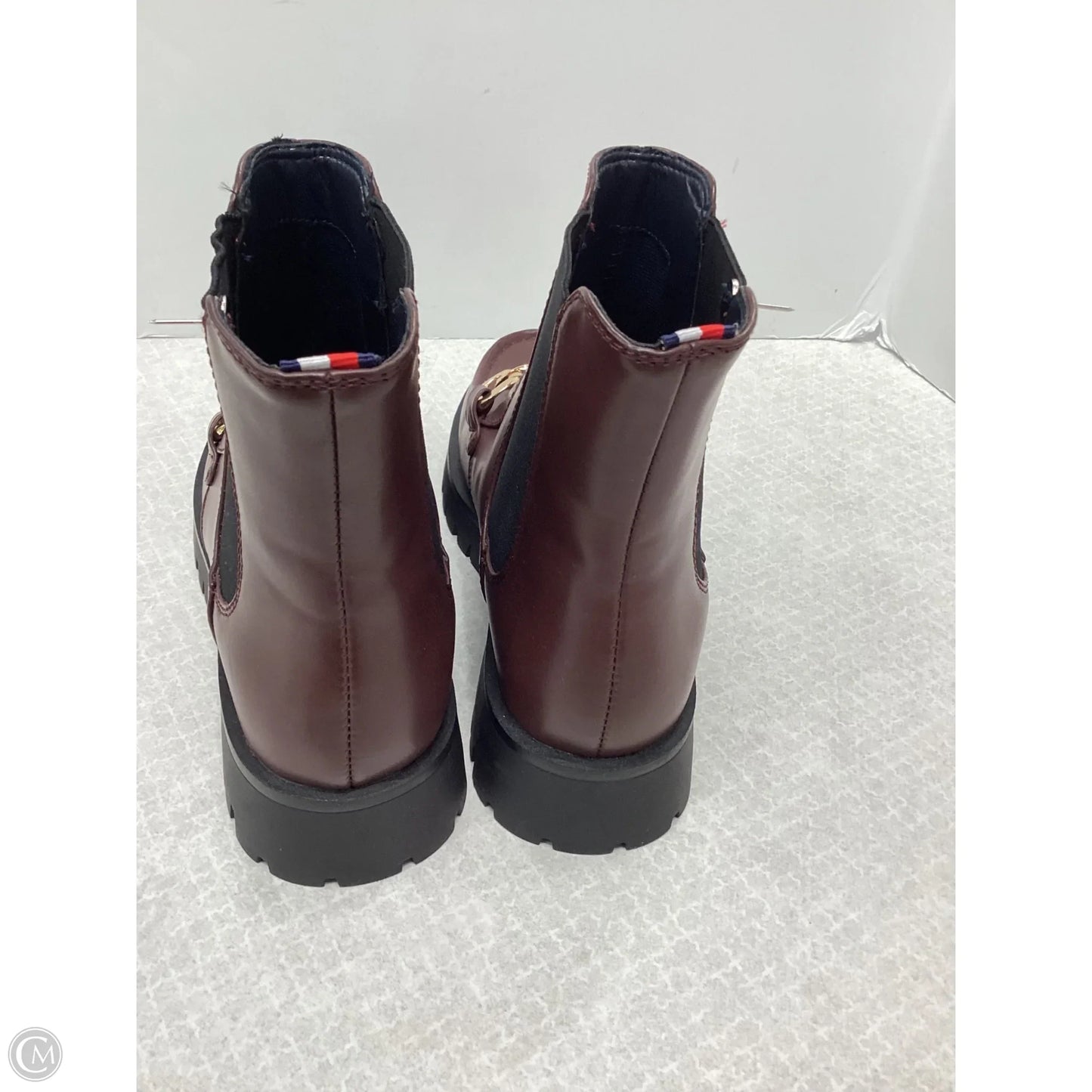 Boots Ankle Flats By Tommy Hilfiger In Brown, Size: 7