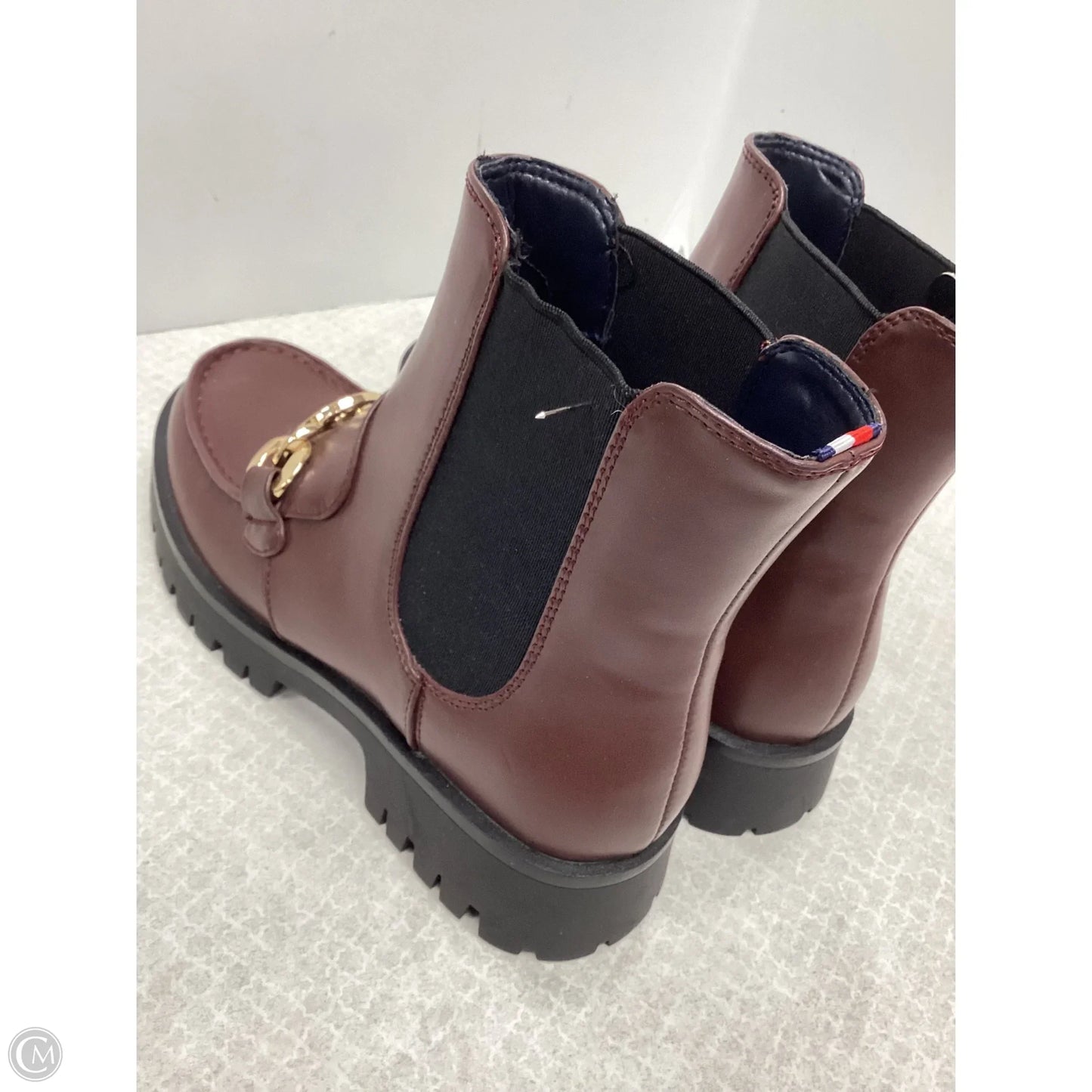 Boots Ankle Flats By Tommy Hilfiger In Brown, Size: 7