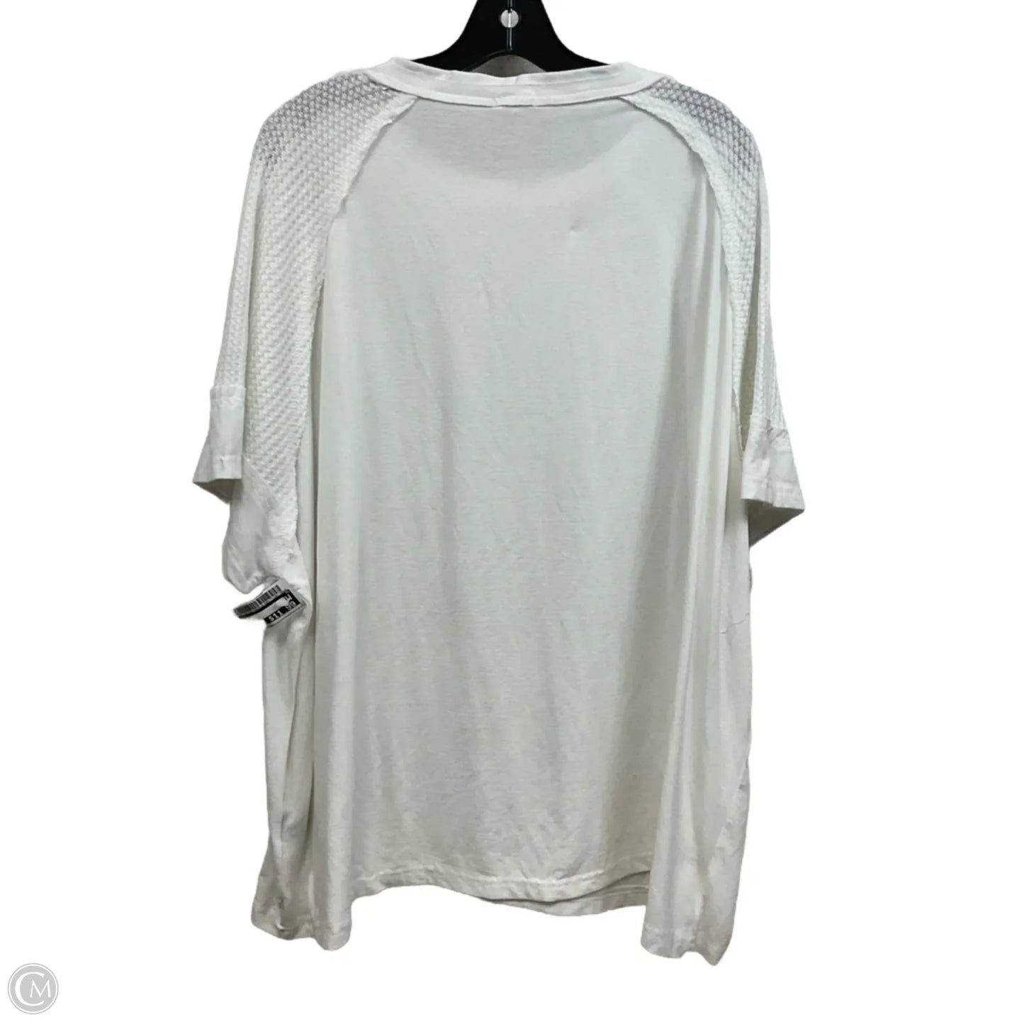 Top Short Sleeve By Pol In White, Size: L