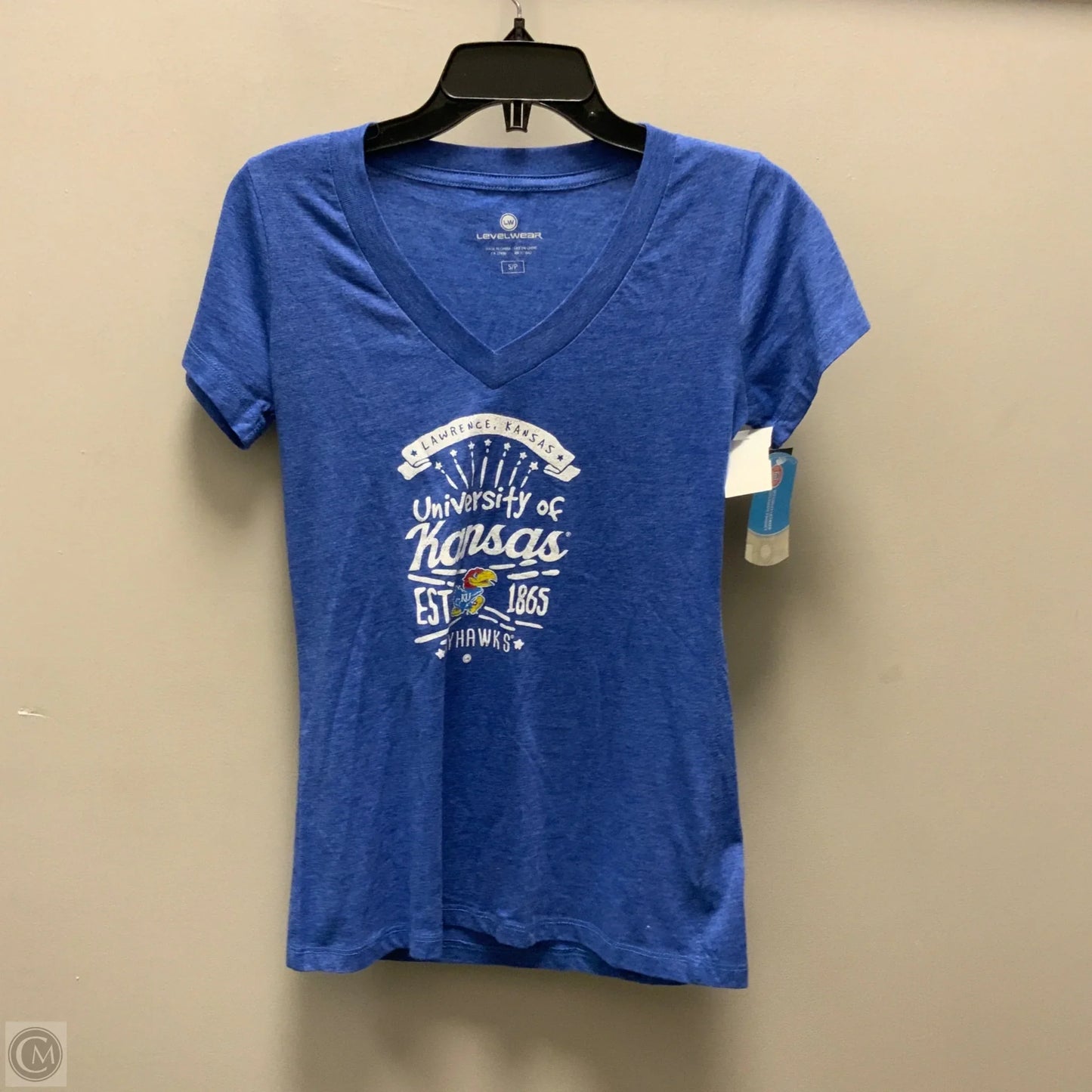 Top Short Sleeve By Levelwear In Blue, Size: S