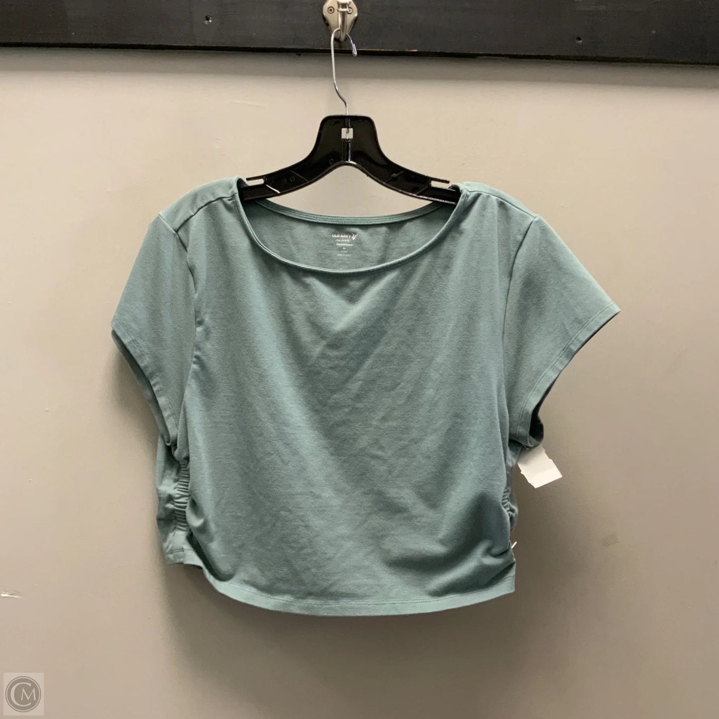Athletic Top Short Sleeve By Old Navy In Green, Size: Xl