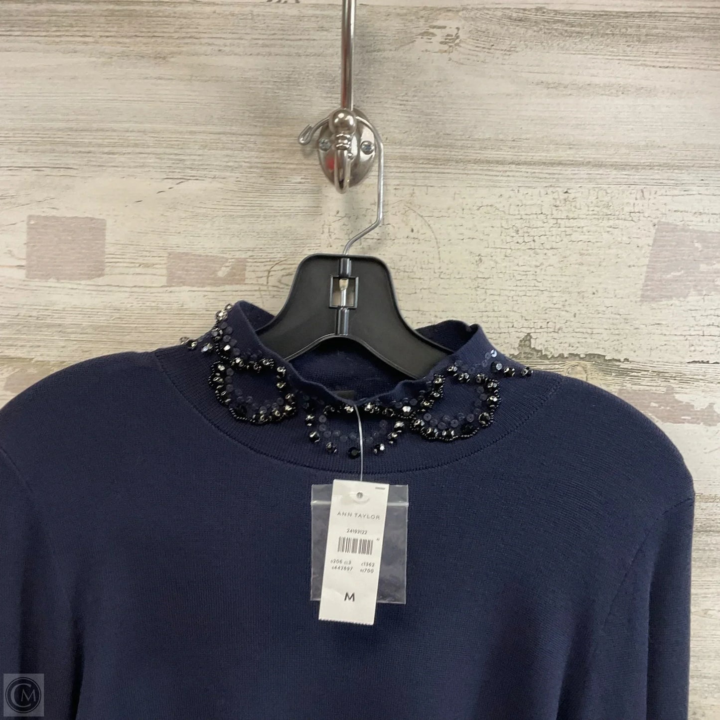Top Long Sleeve By Ann Taylor In Blue, Size: M
