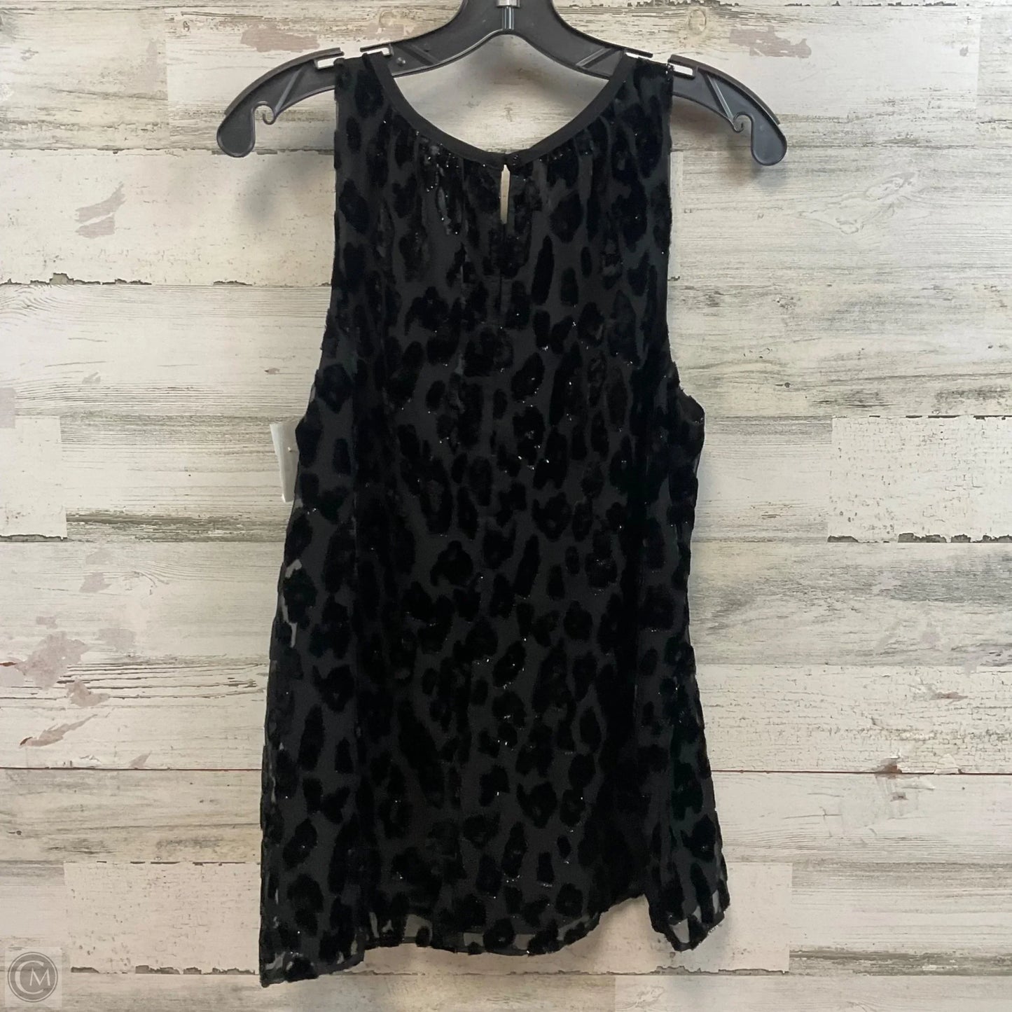 Blouse Sleeveless By Ann Taylor In Black, Size: M