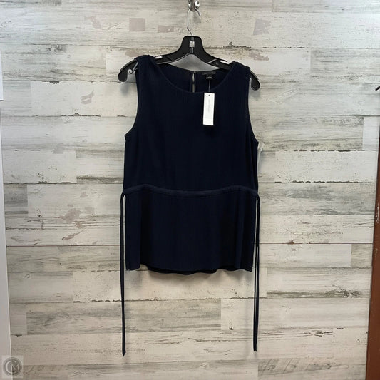 Blouse Sleeveless By Ann Taylor In Blue, Size: S