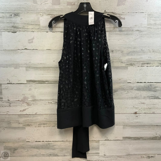 Blouse Sleeveless By Ann Taylor In Black, Size: M
