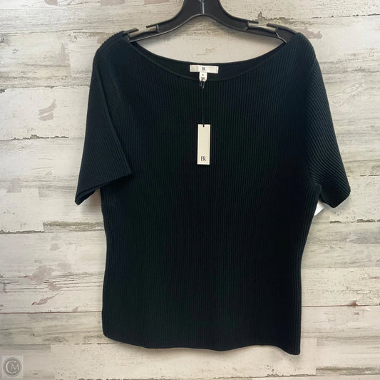 Top Short Sleeve By Banana Republic In Black, Size: Xl