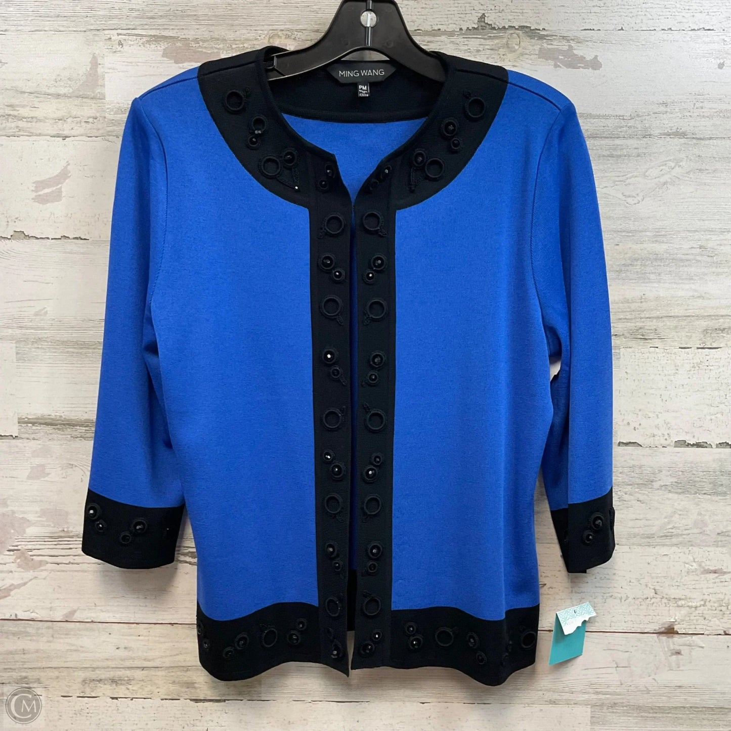 Jacket Other By Ming Wang In Blue, Size: Mp