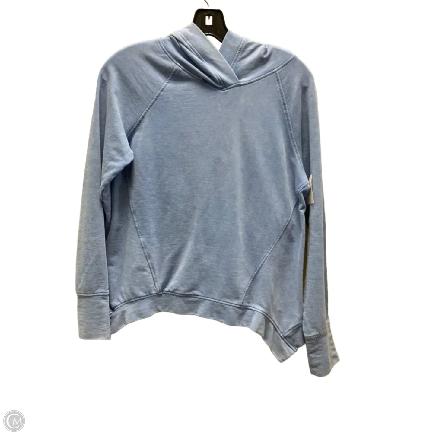 Athletic Top Long Sleeve Hoodie By Danskin In Blue, Size: Xs