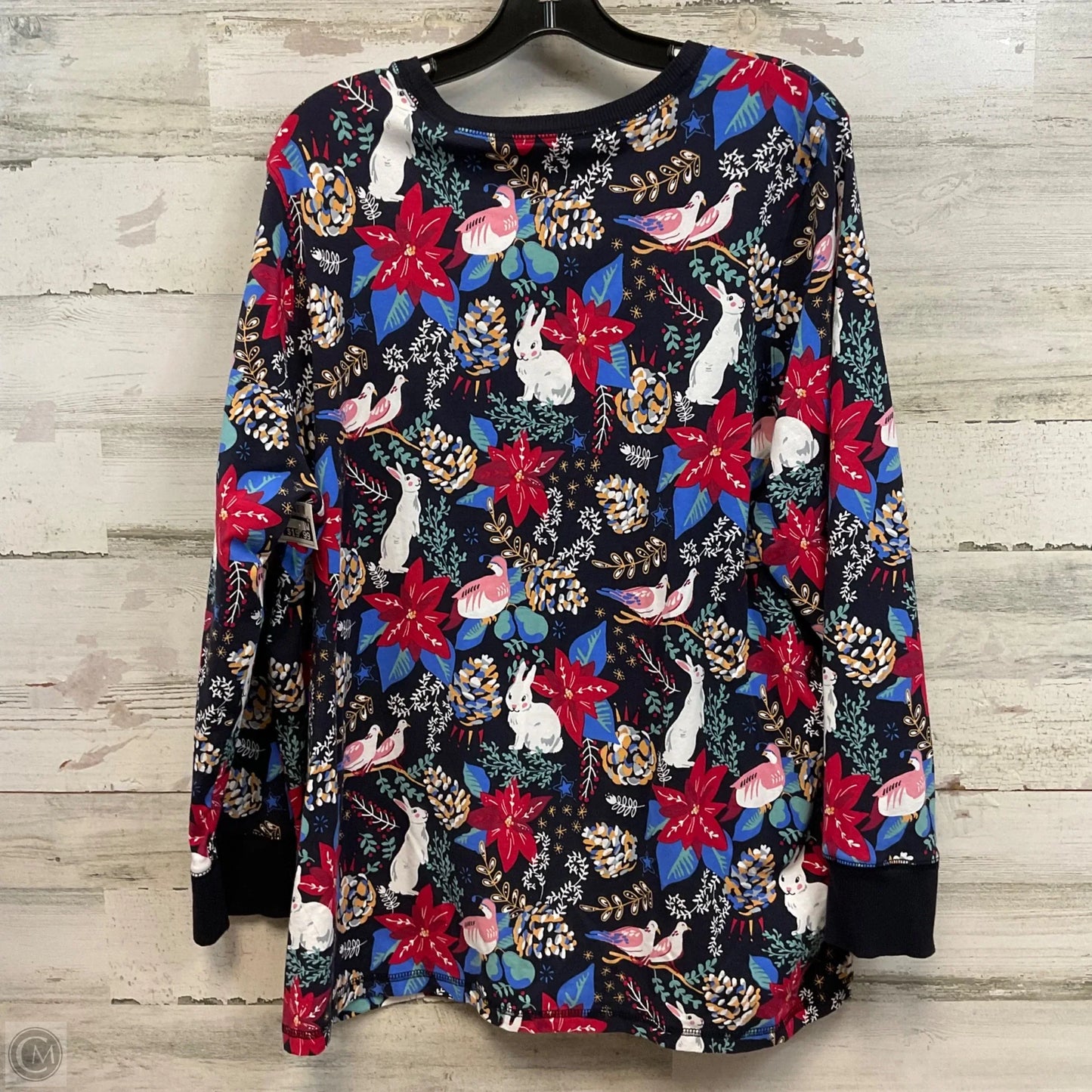 Top Long Sleeve By Vera Bradley In Blue, Size: 2x