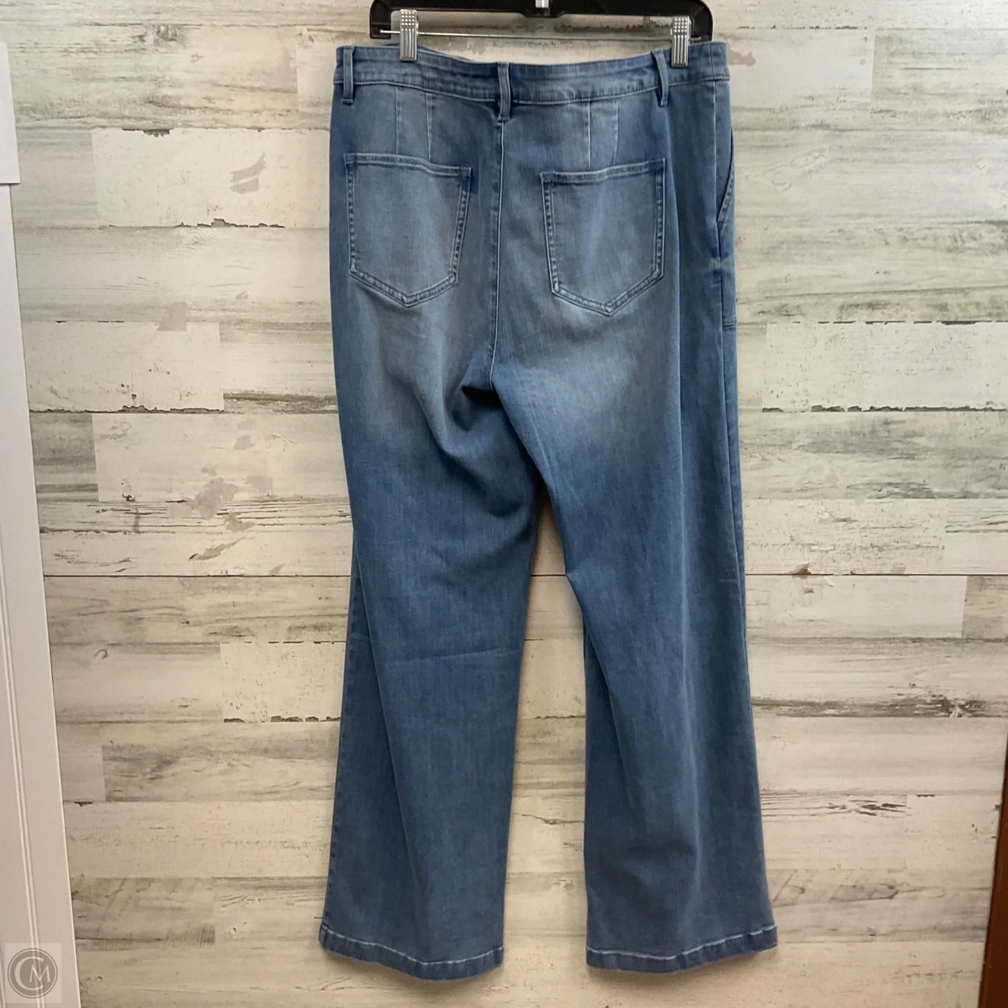 Jeans Wide Leg By J. Jill In Blue Denim, Size: 12