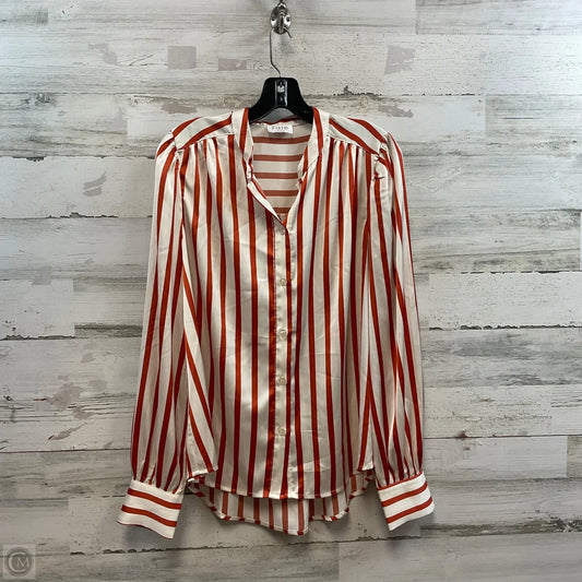 Blouse Long Sleeve By Fate In Brown, Size: M