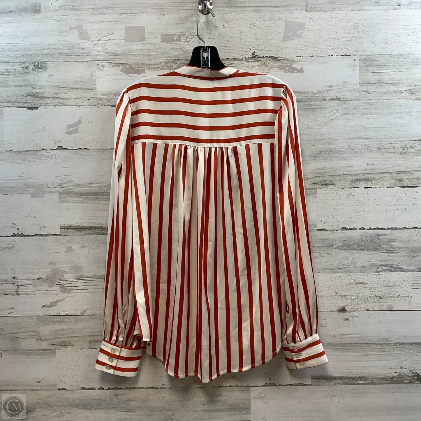 Blouse Long Sleeve By Fate In Brown, Size: M