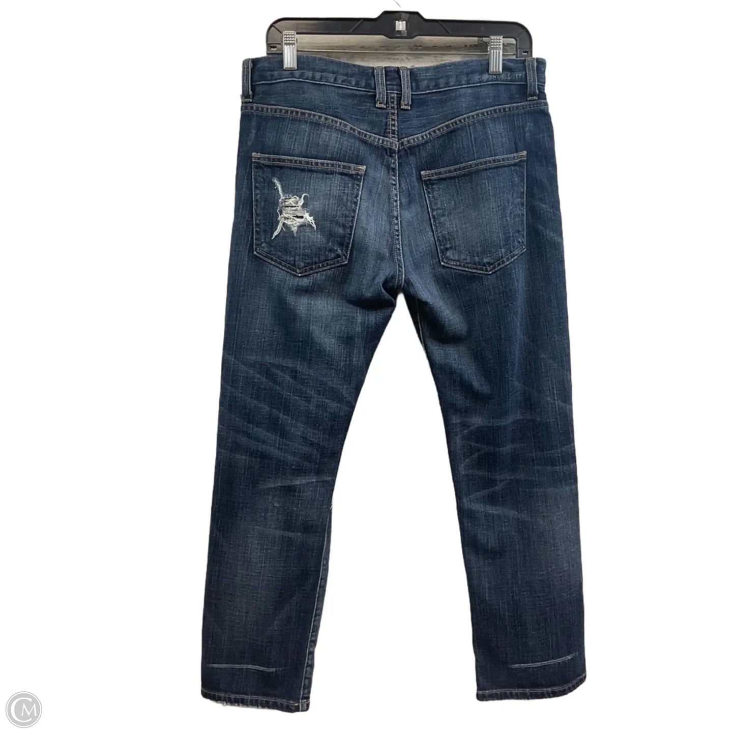 Jeans Boyfriend By Current/elliott In Blue Denim, Size: 4