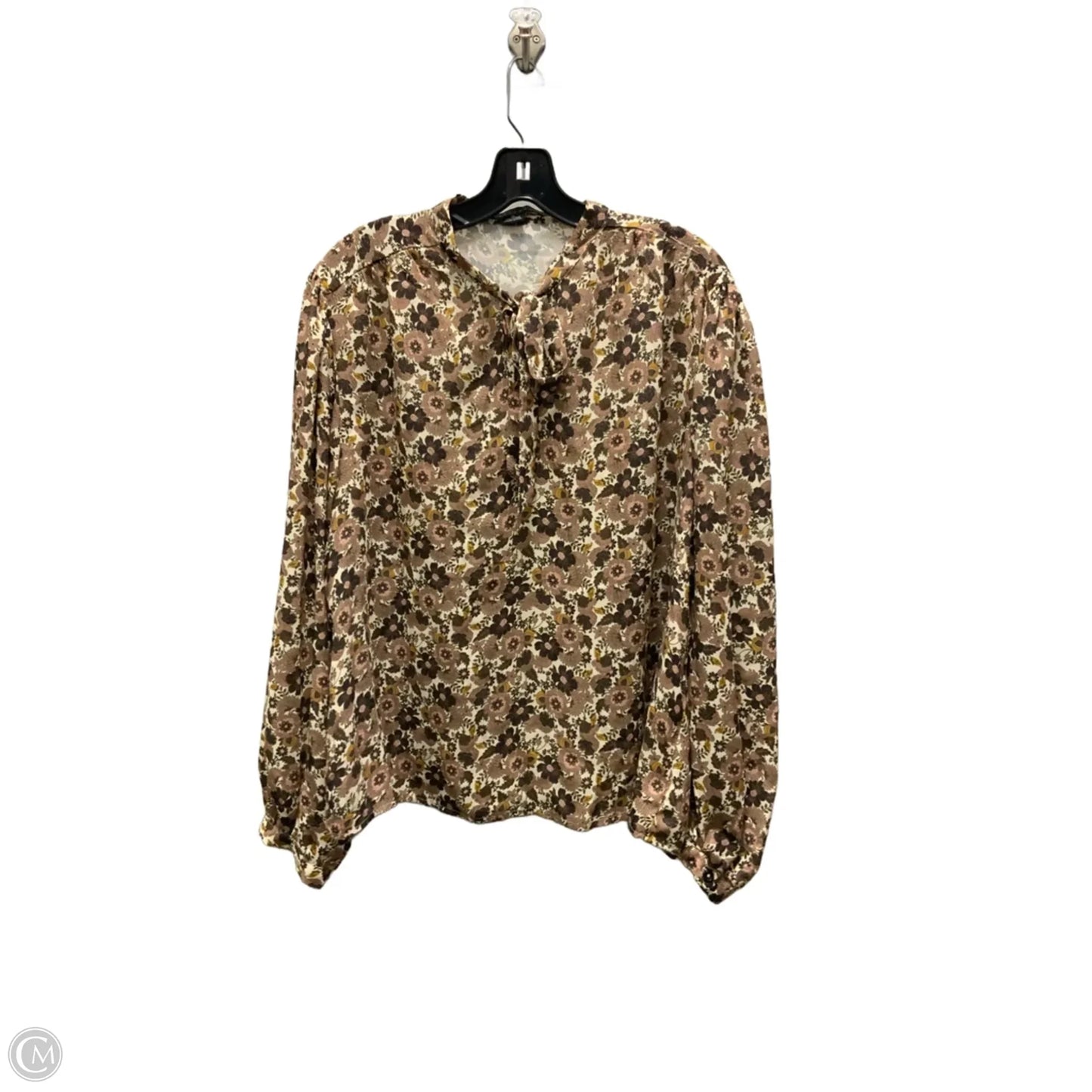 Blouse Long Sleeve By Sanctuary In Brown, Size: Xl