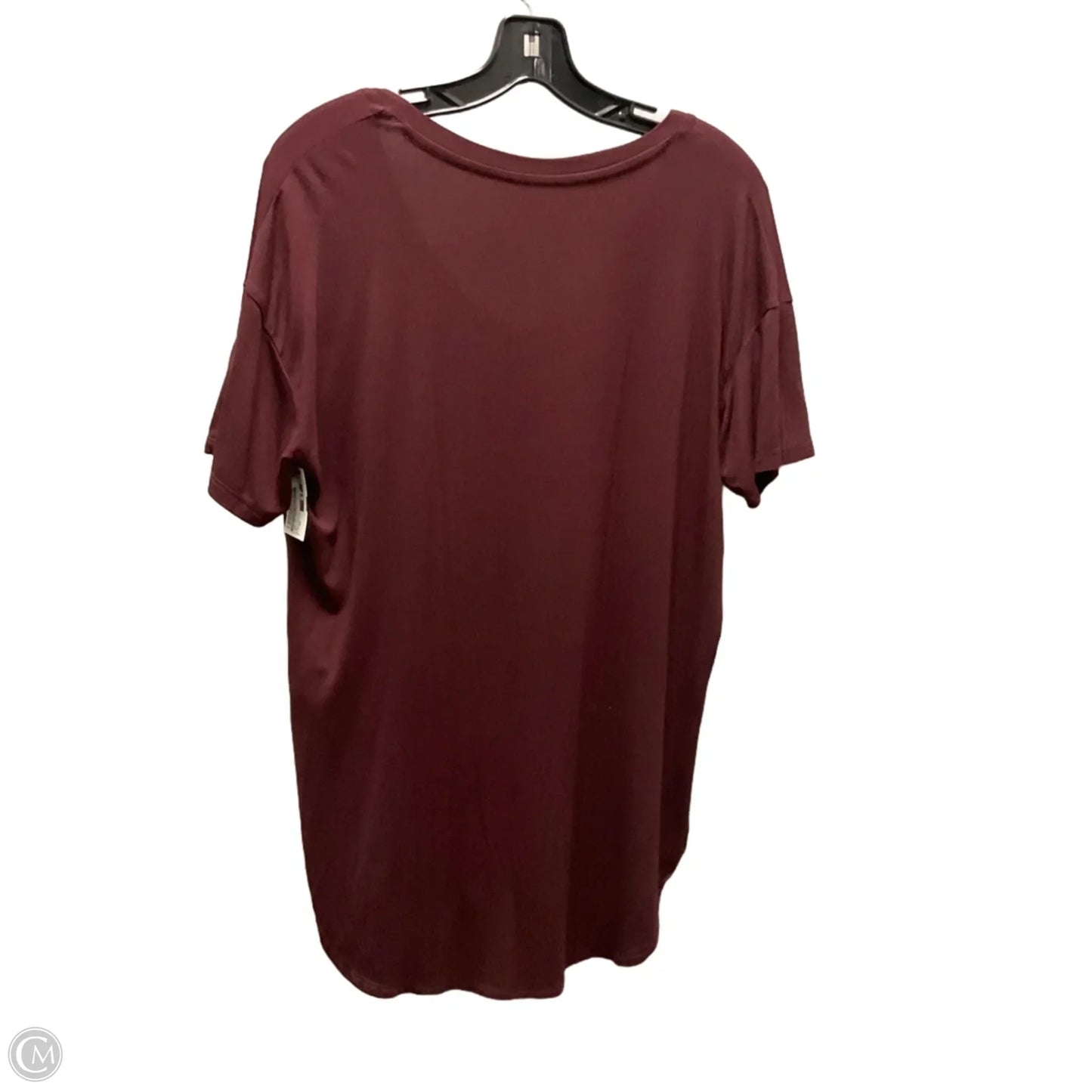 Top Short Sleeve Basic By American Eagle In Red, Size: Xs