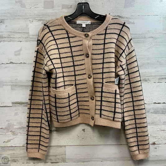 Sweater Cardigan By Flat White In Brown, Size: Xs