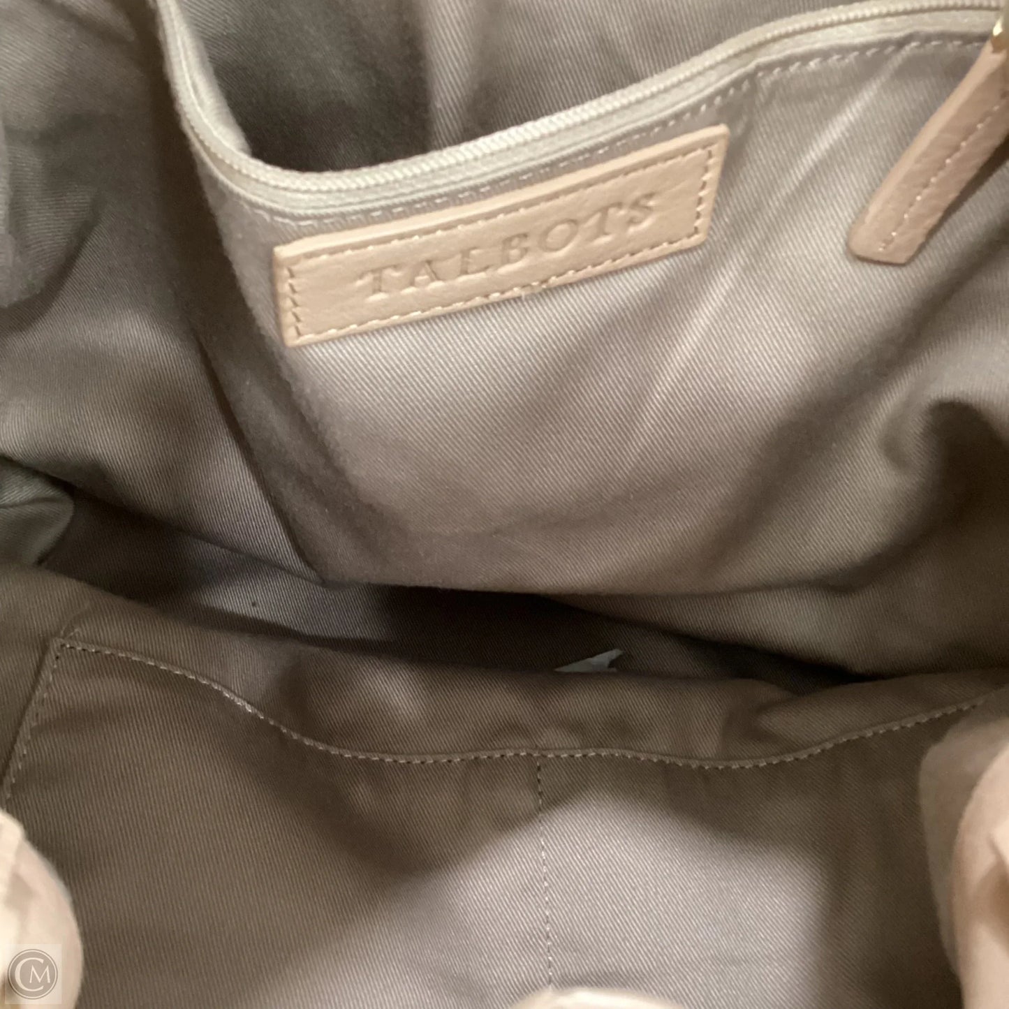 Handbag Leather By Talbots, Size: Medium