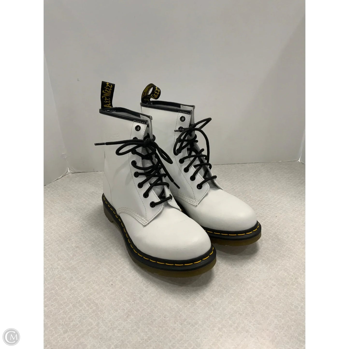 Boots Combat By Dr Martens In White, Size: 10